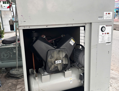 Máy Nén Khí Cách Âm Anest Iwata 7.5 HP 5,5 KW tích hợp sấy khí 2 cấp zin Nhật.