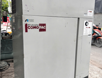 Máy Nén Khí Cách Âm Anest Iwata 7.5 HP 5,5 KW tích hợp sấy khí 2 cấp zin Nhật.