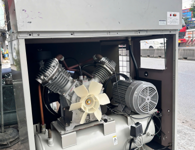 Máy Nén Khí Cách Âm Anest Iwata 7.5 HP 5,5 KW tích hợp sấy khí 2 cấp zin Nhật.