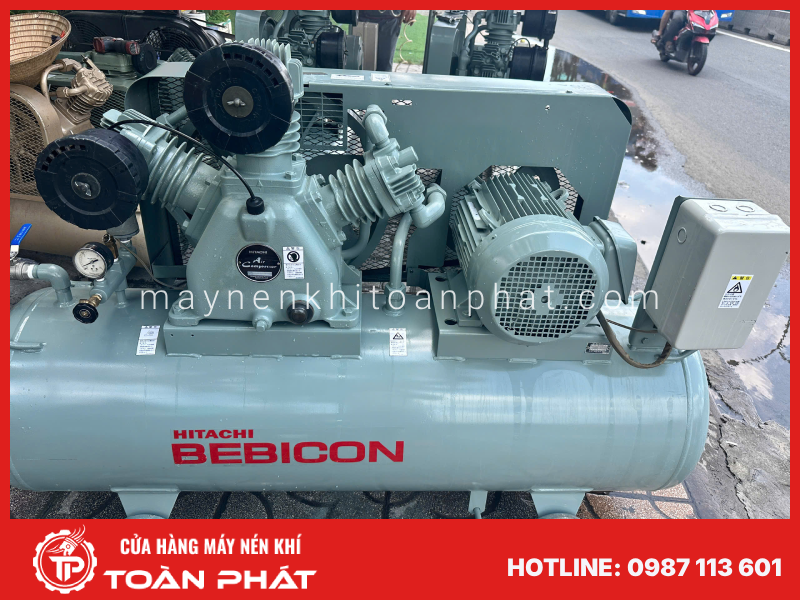 Máy nén khí Hitachi bãi Nhật 10HP