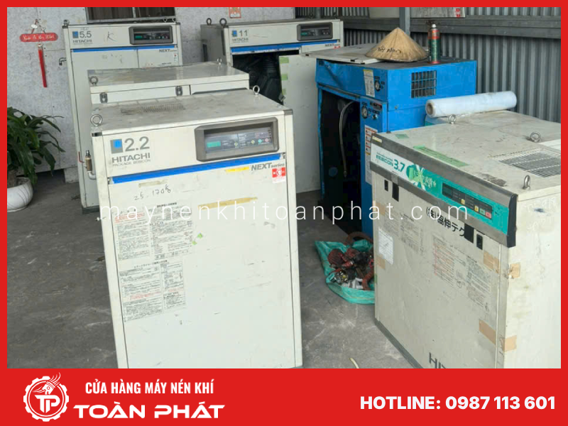 Máy nén khí cách âm nhật bãi