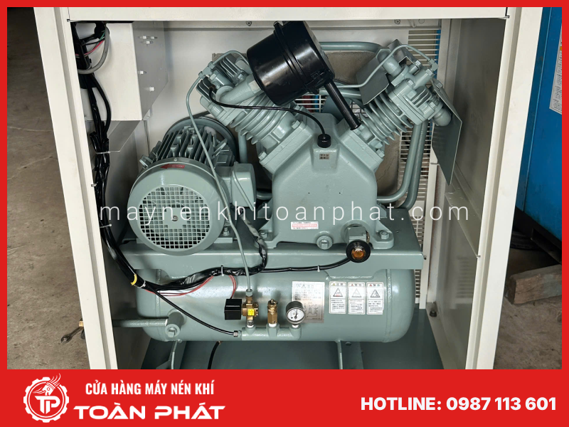 Máy nén khí cách âm bãi nhật