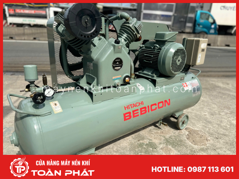 Máy nén khí piston HITACHI cũ giá rẻ