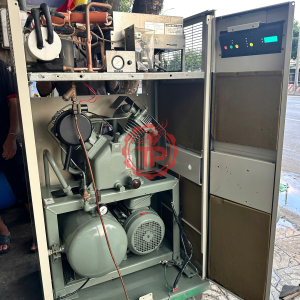 Máy nén khí Hitachi cách âm nhật bãi 7,5HP 5,5kw