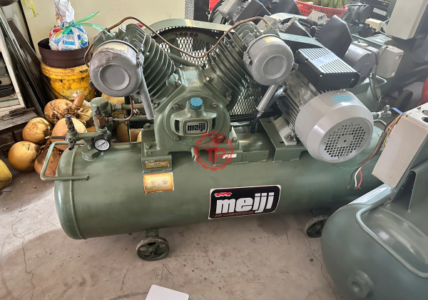 Máy nén khí Meiji nhật bãi 5hp (3.7kw) 120lit