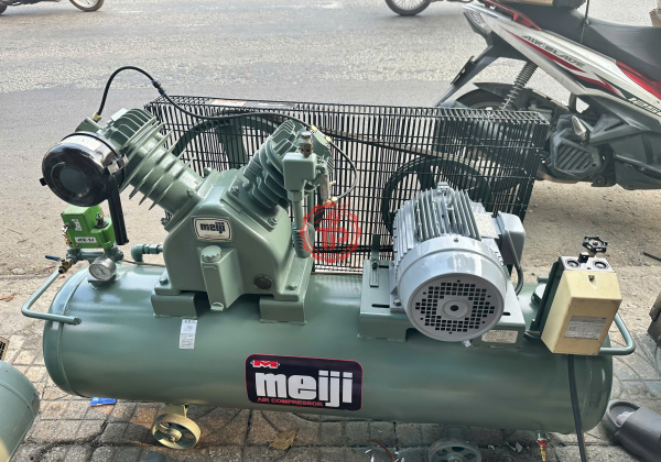 Máy nén khí piston Meiji 5hp(3.7kw) 2 cấp 120lit
