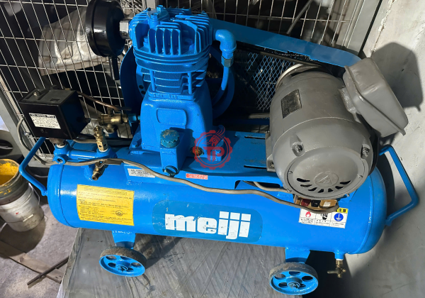 Máy nén khí Meiji nhật bãi 0,75kw 1pha 220v