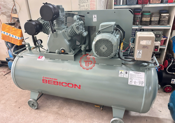 Máy nén khí piston HITACHI BEBICON 10HP(7.5kw) 500lit 2 cấp