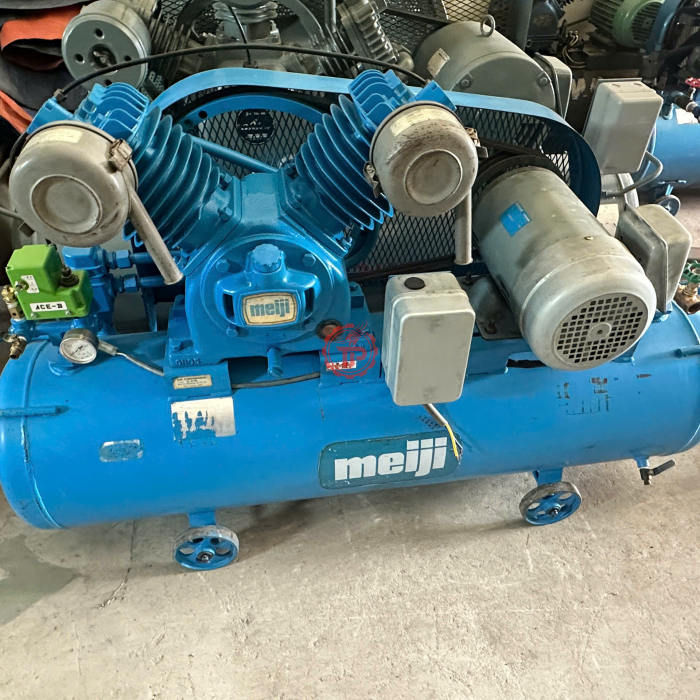 Máy nén khí nhật bãi Meiji 5HP (3.7kw) 120lit