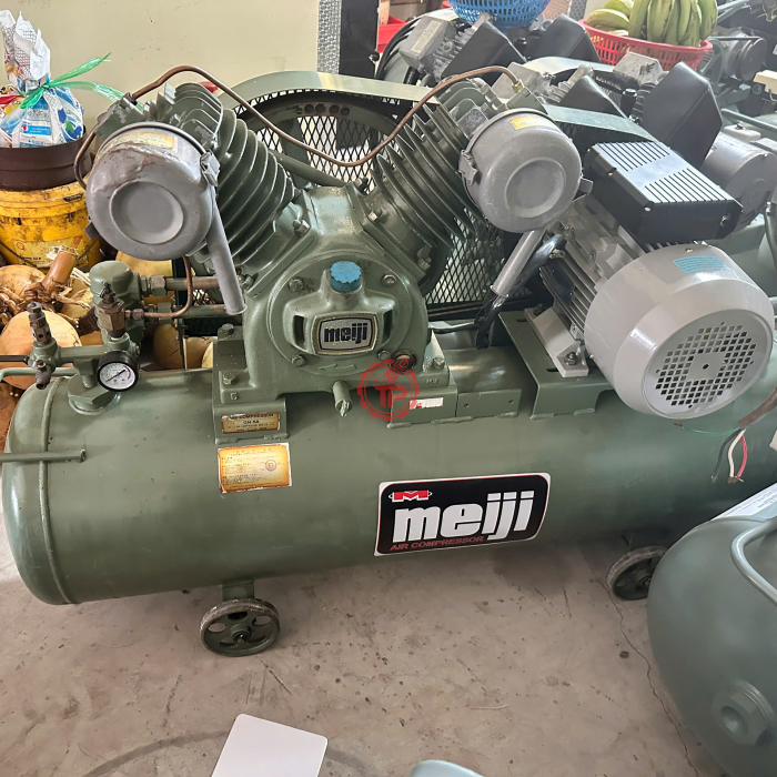 Máy nén khí Meiji nhật bãi 5hp (3.7kw) 120lit