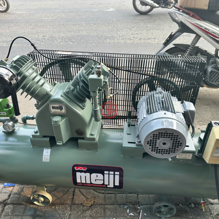 Máy nén khí piston Meiji 5hp(3.7kw) 2 cấp 120lit