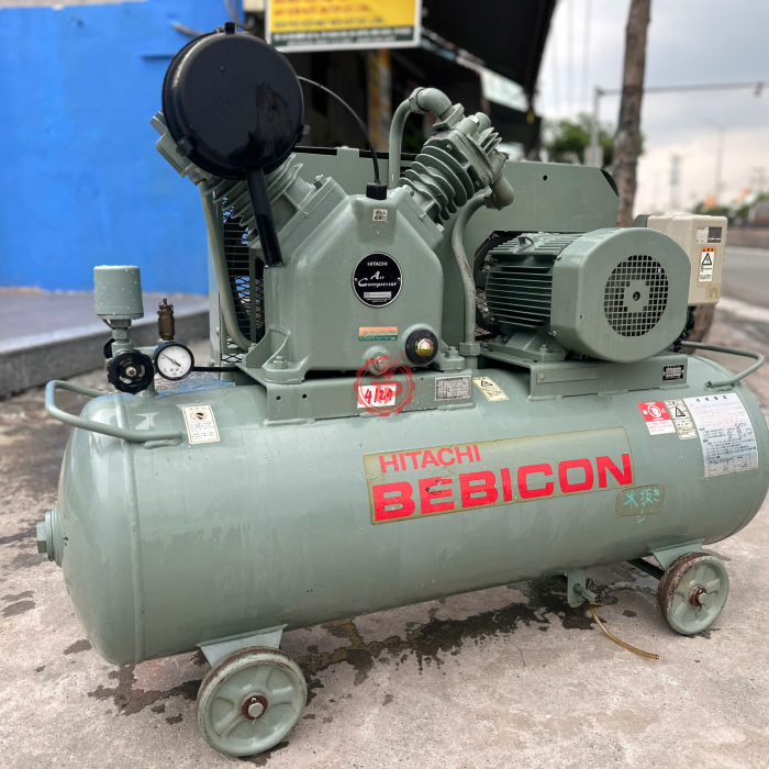 Máy nén khí HITACHI BEBICON 5hp(3.7kw) 130lit
