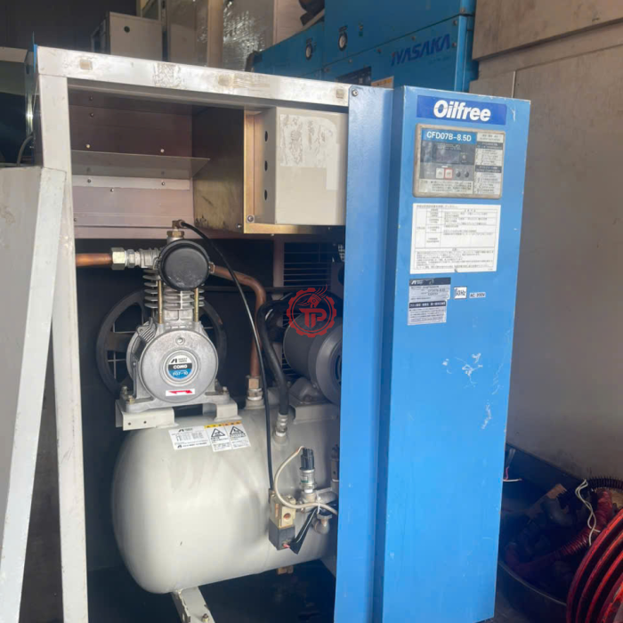 Máy nén khí Nhật Iwata 2HP cách âm