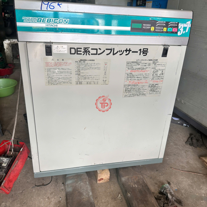 Máy nén khí cách âm Nhật Hitachi Bebicon 5HP(3.7kw) tích hợp sấy khí